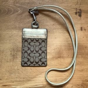Coach ID lanyard